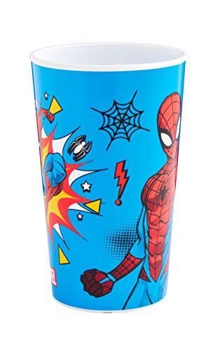 Marvel Spider-Man Kids Tableware Set – 3 Piece Reusable PP Plate, Bowl & Cup Set – Superhero Dinnerware Tableware Set for Mealtimes at Home, On Holiday or at Picnics – for 24 Months & Up, Blue
