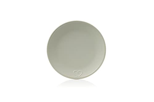 Sabichi Grey Hearts Embossed 12pc Dinner Set – Matte Glazed Stoneware Dinner Sets – 4X Dinner Plates, 4X Side Plates, 4X Bowls - Plate and Bowls Set for 4, Porcelain Dinnerware Sets, Dinner Set for 4