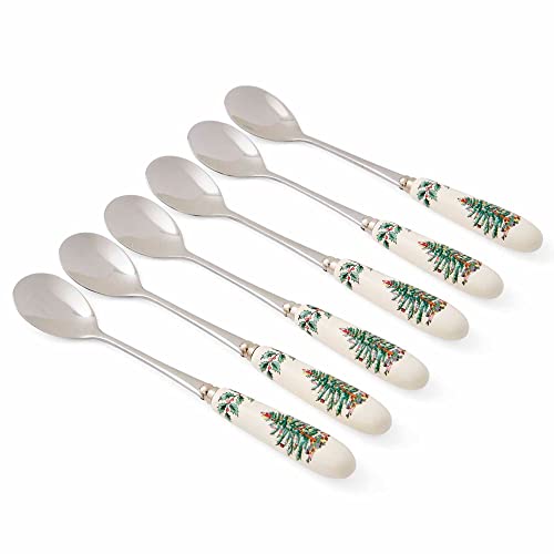 Spode Christmas Tree Tea Spoon, Set of 6 (Multicolor)