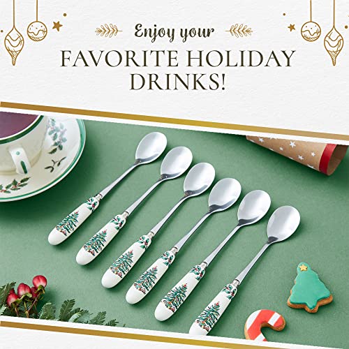 Spode Christmas Tree Tea Spoon, Set of 6 (Multicolor)