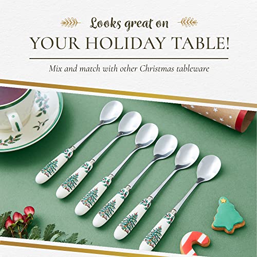 Spode Christmas Tree Tea Spoon, Set of 6 (Multicolor)