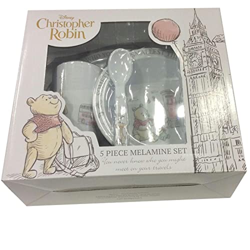 Disney Christopher Robin 5 Piece Melamine Crockery Set Di519