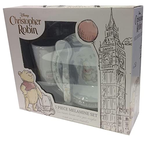 Disney Christopher Robin 5 Piece Melamine Crockery Set Di519