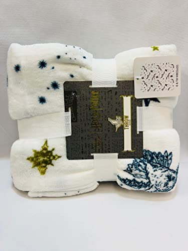 Licensed Primark Harry Potter Hogwarts Bed Throw Navy Blue Soft Cosy Warm Winter Blanket Home Decor 120 x 150cm