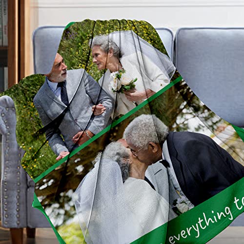 DZWSZ Personalised Photo Blanket, Baby Blanket, Custom Blanket with 1-9 Photo Collages, Throw Blanket, Christmas Halloween Blankets For Sofas, Personalised Gifts Daughter Blanket From Mum