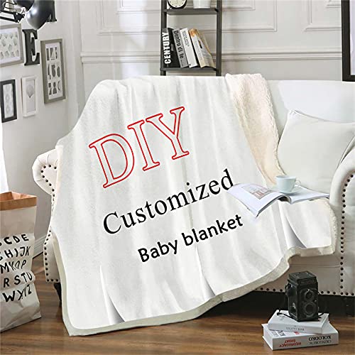 DZWSZ Personalised Photo Blanket, Baby Blanket, Custom Blanket with 1-9 Photo Collages, Throw Blanket, Christmas Halloween Blankets For Sofas, Personalised Gifts Daughter Blanket From Mum