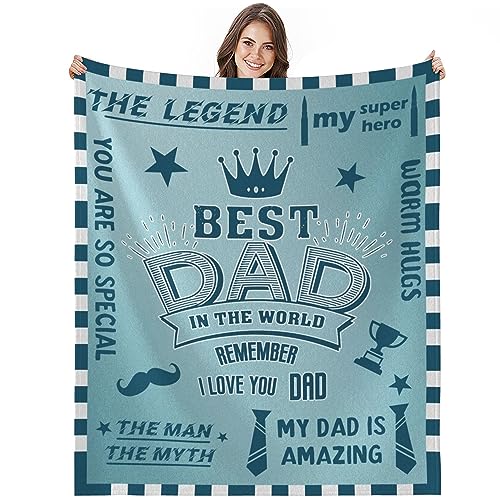 Bold And Brash Gifts for Dad Birthday Gifts, Soft Fleece Throw Blanket for Father's Day Thanksgiving Christmas, Daddy Gifts from Son/Daughter, Ideal Present to Express Love, 50x60 Inch