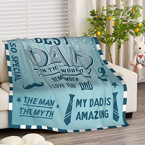 Bold And Brash Gifts for Dad Birthday Gifts, Soft Fleece Throw Blanket for Father's Day Thanksgiving Christmas, Daddy Gifts from Son/Daughter, Ideal Present to Express Love, 50x60 Inch