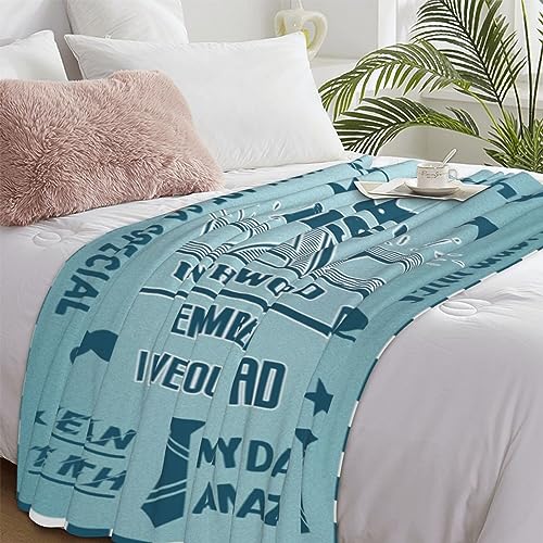 Bold And Brash Gifts for Dad Birthday Gifts, Soft Fleece Throw Blanket for Father's Day Thanksgiving Christmas, Daddy Gifts from Son/Daughter, Ideal Present to Express Love, 50x60 Inch