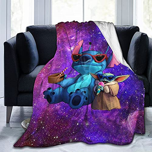 Fnigst Pillow Cartoon Blanket Ultra-soft Micro Fleece Blanket Soft and Warm Digitally Printed Blanket Flannel Blanket Christmas Birthday Present Present 50X40 Inch