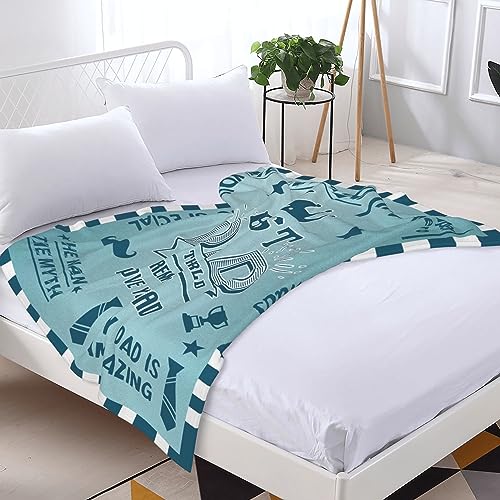 Bold And Brash Gifts for Dad Birthday Gifts, Soft Fleece Throw Blanket for Father's Day Thanksgiving Christmas, Daddy Gifts from Son/Daughter, Ideal Present to Express Love, 50x60 Inch