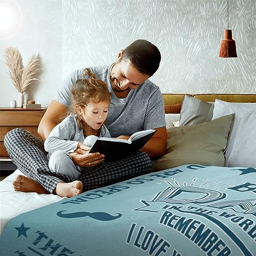 Bold And Brash Gifts for Dad Birthday Gifts, Soft Fleece Throw Blanket for Father's Day Thanksgiving Christmas, Daddy Gifts from Son/Daughter, Ideal Present to Express Love, 50x60 Inch