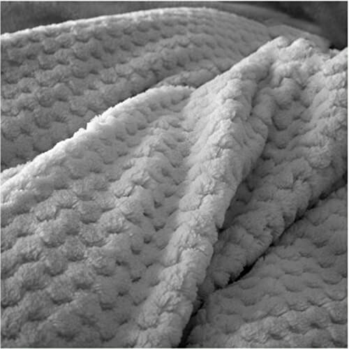 Style Spot Popcorn Throws Cuddly Cosy Soft Warm Fleece Blanket For Couch Sofa & Bed 2 Seater Sofa Cover 3 Seater Sofa Throw Large Luxury Throws Double & King Size (Silver, Double: 150 X 200)