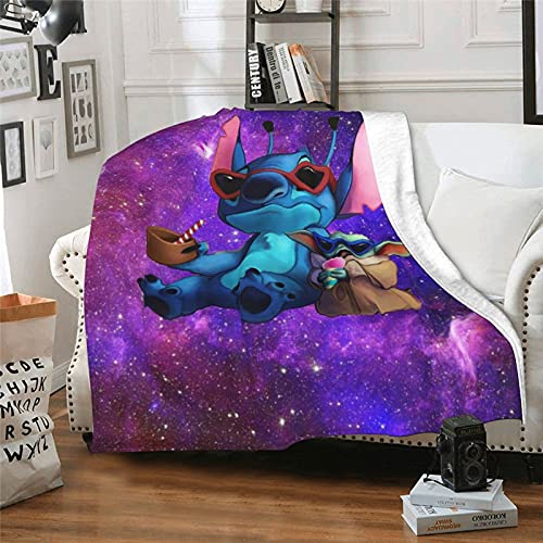 Fnigst Pillow Cartoon Blanket Ultra-soft Micro Fleece Blanket Soft and Warm Digitally Printed Blanket Flannel Blanket Christmas Birthday Present Present 50X40 Inch