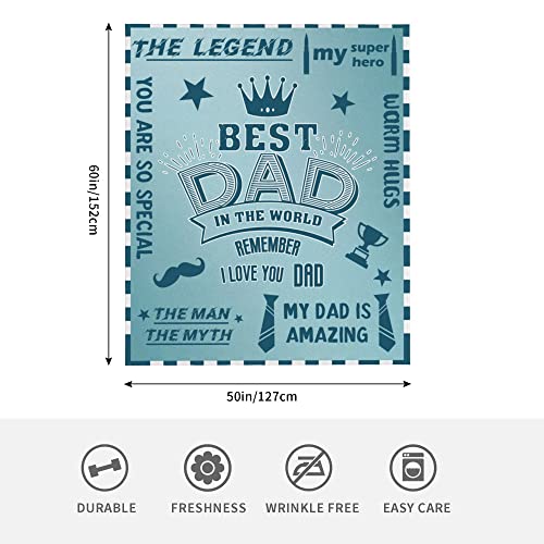 Bold And Brash Gifts for Dad Birthday Gifts, Soft Fleece Throw Blanket for Father's Day Thanksgiving Christmas, Daddy Gifts from Son/Daughter, Ideal Present to Express Love, 50x60 Inch