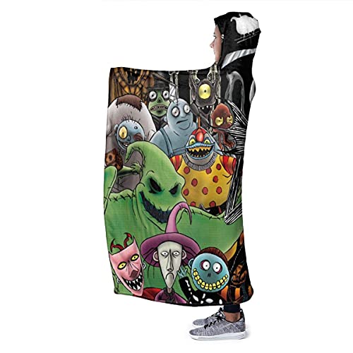 N A The Nightmare Before Christmas Fleece Throw Blanket Soft and Warm Flannel Blanket for Couch Sofa，Bed 60"X50"