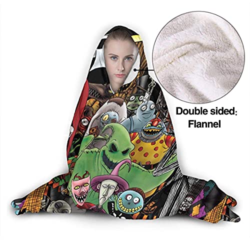 N A The Nightmare Before Christmas Fleece Throw Blanket Soft and Warm Flannel Blanket for Couch Sofa，Bed 60"X50"
