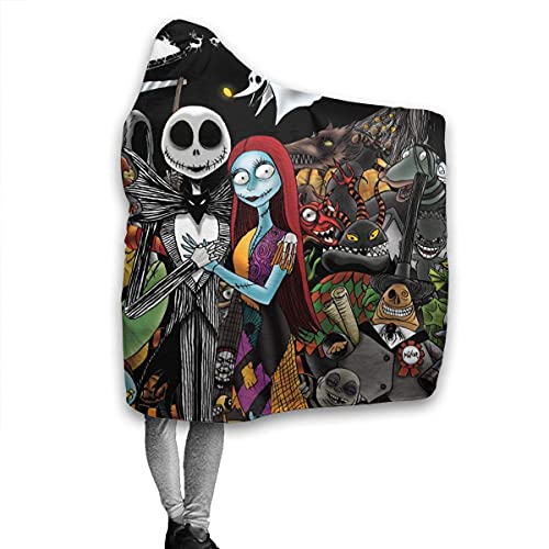 N A The Nightmare Before Christmas Fleece Throw Blanket Soft and Warm Flannel Blanket for Couch Sofa，Bed 60"X50"