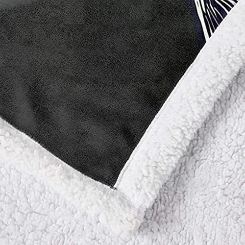 DJY Christmas Fleece Blanket Throw Nightmare Before Christmas Blanket Soft Thick Warm Blanket Sofa Couch Bed Throw for Kids Teens Adults 130x150cm