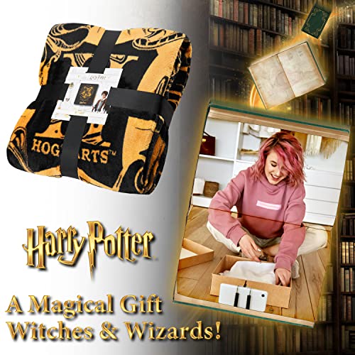 Harry Potter Throw Blanket, Hogwarts Fleece Blanket