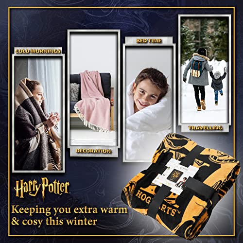 Harry Potter Throw Blanket, Hogwarts Fleece Blanket