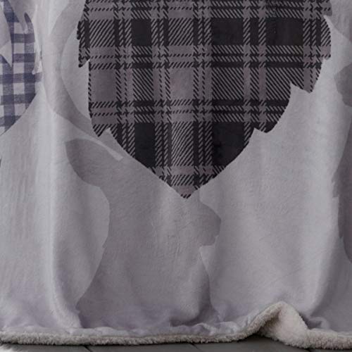 Portfolio Tartan Stag Grey Throwover 130x170cm