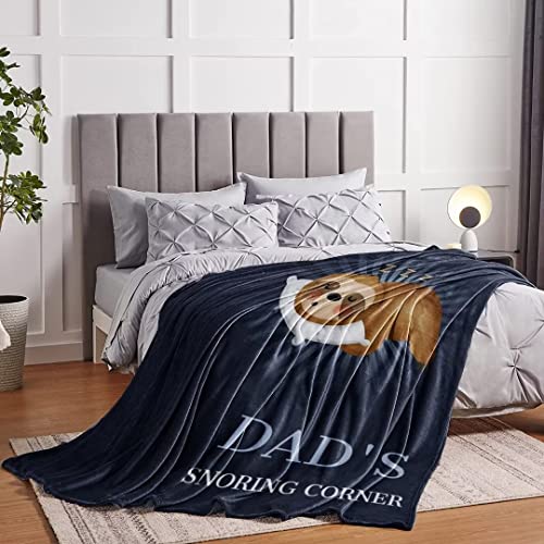 EIMOPE Flannel Blanket Gifts for Dad from Daughter son, Super Soft Cozy Fleece Throw Blanket, Sofa Blanket Gifts for Dad on Christmas Father's Day Birthday Thanksgiving