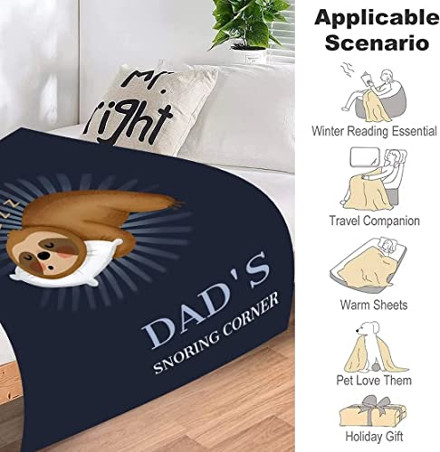 EIMOPE Flannel Blanket Gifts for Dad from Daughter son, Super Soft Cozy Fleece Throw Blanket, Sofa Blanket Gifts for Dad on Christmas Father's Day Birthday Thanksgiving