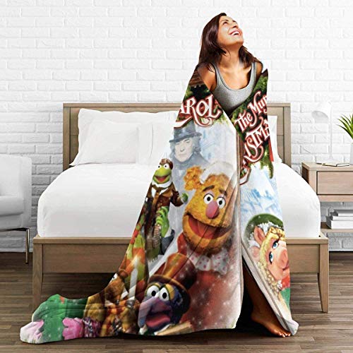 Engshi The Muppet Christmas Carol Blanket,Flannel Throw Blanket Ultra Soft Micro Fleece Blanket Bed Couch Living Room