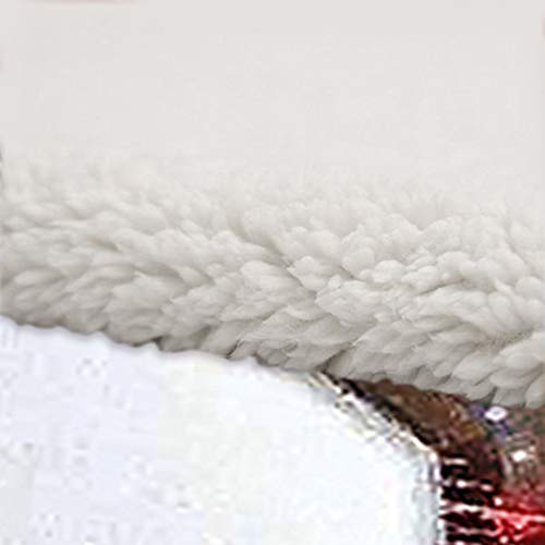 Red Christmas Santa Claus Fleece Throw Blanket Soft Galaxy Snowflake Blanket Bedding for Bed Couch,Soft Microfiber,130×150 cm