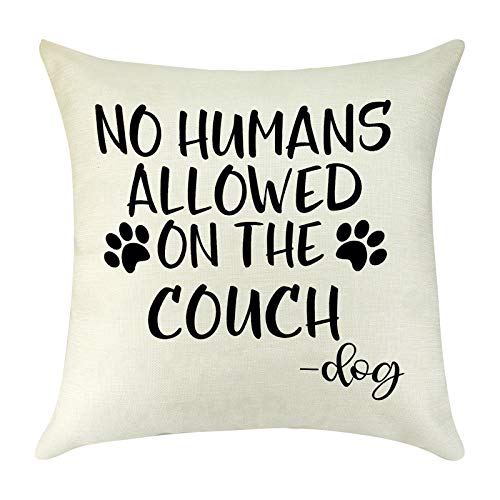 Dog Lover Gift Funny Lovely Dog Cushion Cover Throw Pillow Cover Dog Mom Dad Gift Christmas Birthday Present Decorative Pillow Case Pillowcase for Sofa Home Office Square 18X18 Inches