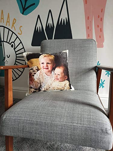 Hippowarehouse Personalised Cushion Any Text Any Image Photo VARIOUS OPTIONS AVAILABLE Personalised Photo Sequin Cushion Pillow Optional Infill Gift Present Valentines Christmas