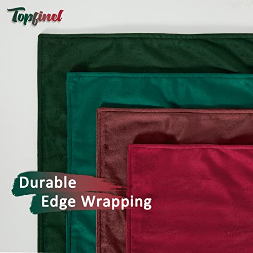 Topfinel Xmas Cushion Cover 20x20 Set of 4 for Sofa Decoration Large Christmas Cushion Covers Soft Velvet Pillow Case 50cm x 50cm Home Accessories Livingroom