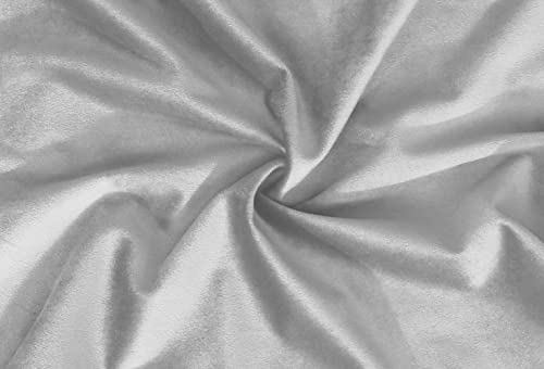 My home store Cushion Covers 45 x 45 cm - Velvet Throw Pillow Cases - Christmas Decorative Soft Pack of 2 Grey Cushion Cover for Sofa Livingroom Couch Bedroom with Invisible Zipper, 18x18 Inches