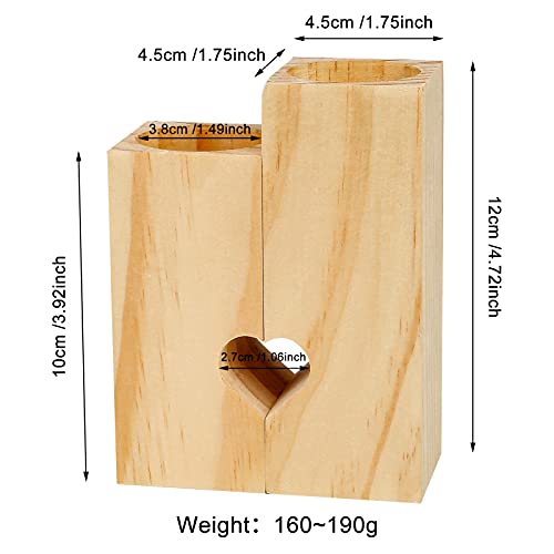 Delisouls Heart-Shaped Hollow Candle Holder, To My Girl I Love You Candlestick with Candle, Gift for Birthday Anniversary Christmas Valentine‘s Day