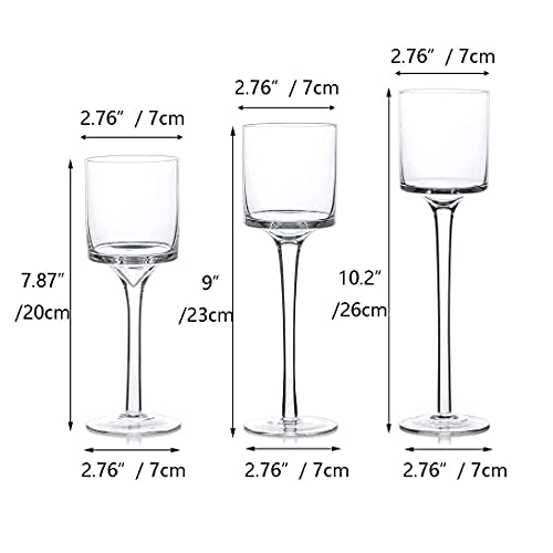 Romadedi Glass Tea Light Candle Holders：for Floating Pillar Living Room Candles Wedding Table Centrepiece Decoration Christmas Home Decor，30Pcs