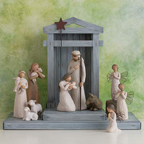 Willow Tree Nativity Figurine, 6 Piece Nativity, Natural