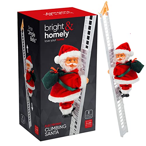 Vivo Electric Climbing Ladder Santa Claus Christmas Xmas Music Figurine Party Decor