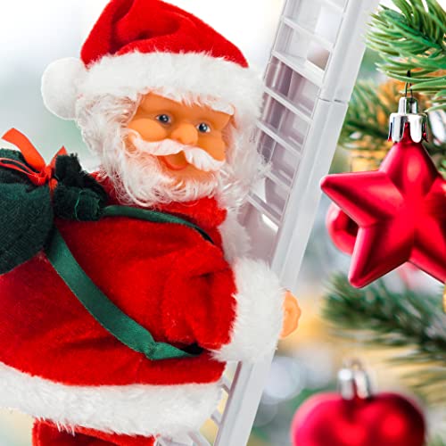Vivo Electric Climbing Ladder Santa Claus Christmas Xmas Music Figurine Party Decor