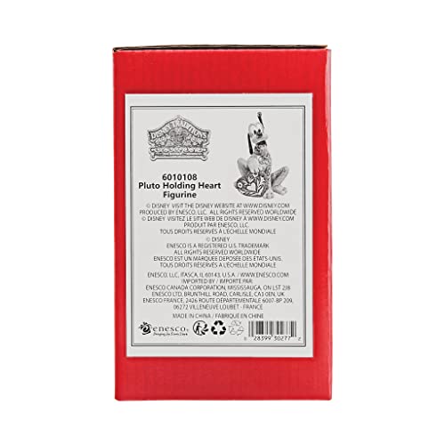 Disney Traditions Pluto Heart Mini Figurine, height 9 cm