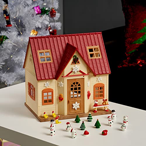 The Twiddlers - 30 Miniature Christmas Figurines - Mini Resin Doll House Figures, Xmas Tree Decorations & Ornaments