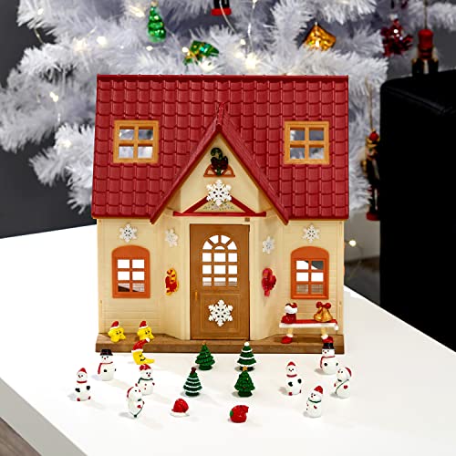 The Twiddlers - 30 Miniature Christmas Figurines - Mini Resin Doll House Figures, Xmas Tree Decorations & Ornaments