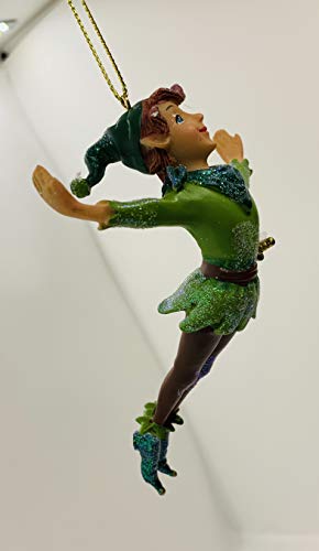 Gisela Graham Resin Peter Pan Flying Figurine 11 Centimeter Festive Decoration