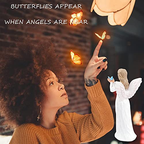 Angel of Healing Guardian Angel Figurine Butterfly Figurines Gifts of Freedom Angel Gift for Christmas Angel Collectible Figurine Home Decorative Gift to Show Love, Gratitude