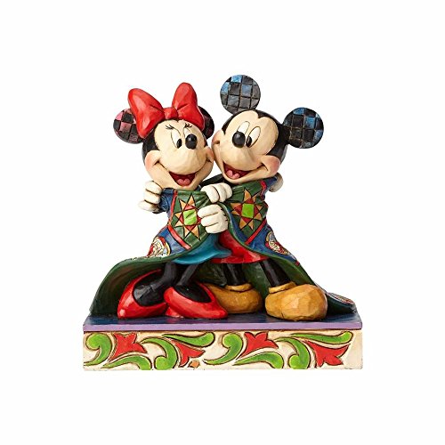 Disney Traditions Warm Wishes Mickey and Minnie Mouse Figurine, 12 x 7.5 x 12.5 cm