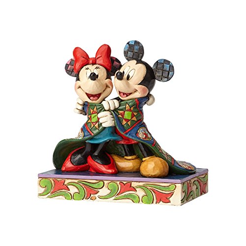 Disney Traditions Warm Wishes Mickey and Minnie Mouse Figurine, 12 x 7.5 x 12.5 cm