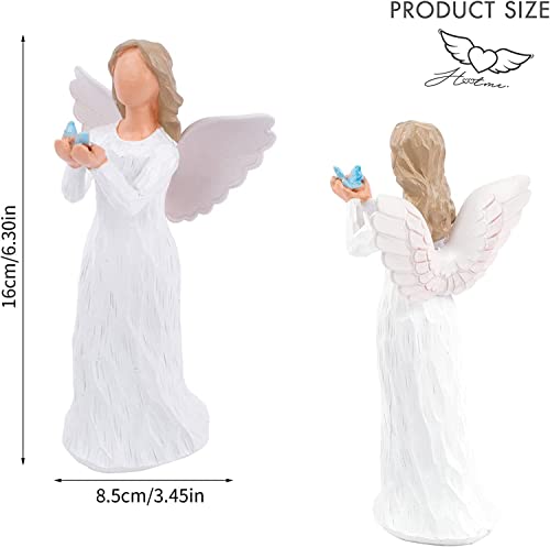Angel of Healing Guardian Angel Figurine Butterfly Figurines Gifts of Freedom Angel Gift for Christmas Angel Collectible Figurine Home Decorative Gift to Show Love, Gratitude