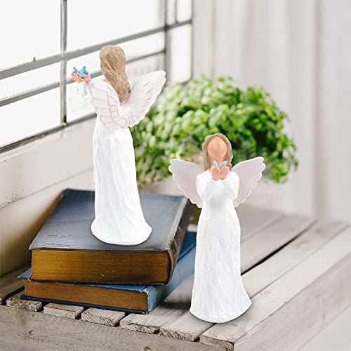 Angel of Healing Guardian Angel Figurine Butterfly Figurines Gifts of Freedom Angel Gift for Christmas Angel Collectible Figurine Home Decorative Gift to Show Love, Gratitude