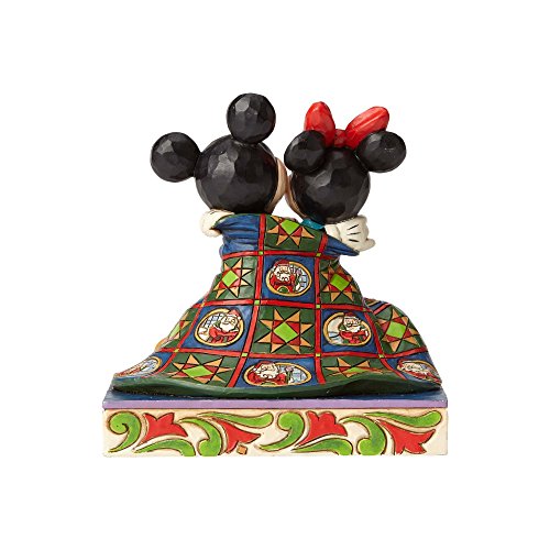 Disney Traditions Warm Wishes Mickey and Minnie Mouse Figurine, 12 x 7.5 x 12.5 cm