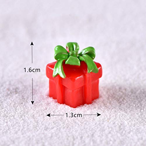 BESPORTBLE 23 Pcs Christmas Resin Miniature Mini Christmas Figurines Artificial Landscape Decoration Resin Craft Adornment